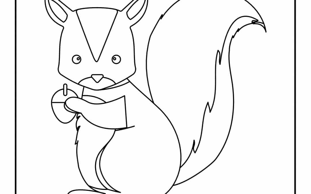 Eichhörnchen Ausmalbild: Kreativer Spaß und Naturerkundung