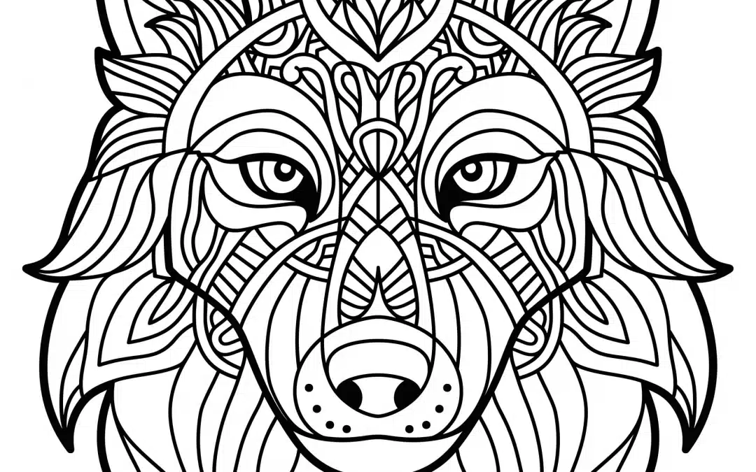 Wolf Ausmalbilder