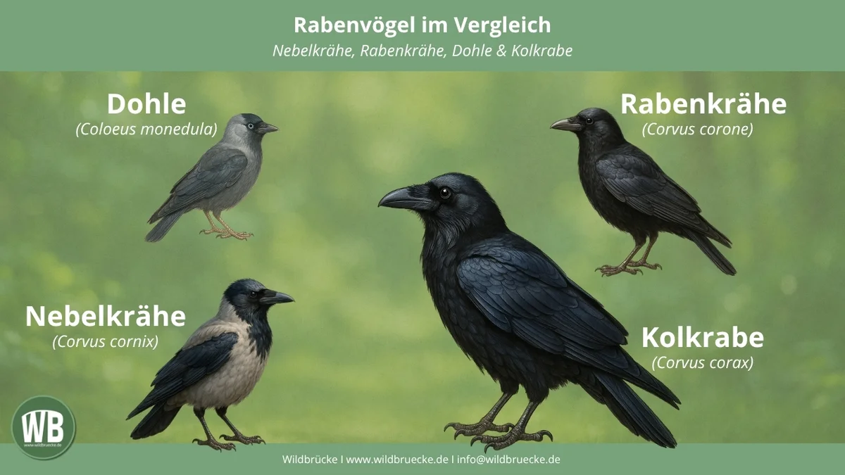 Unterschied Rabe Krähe Dohle – Vögel in Europa