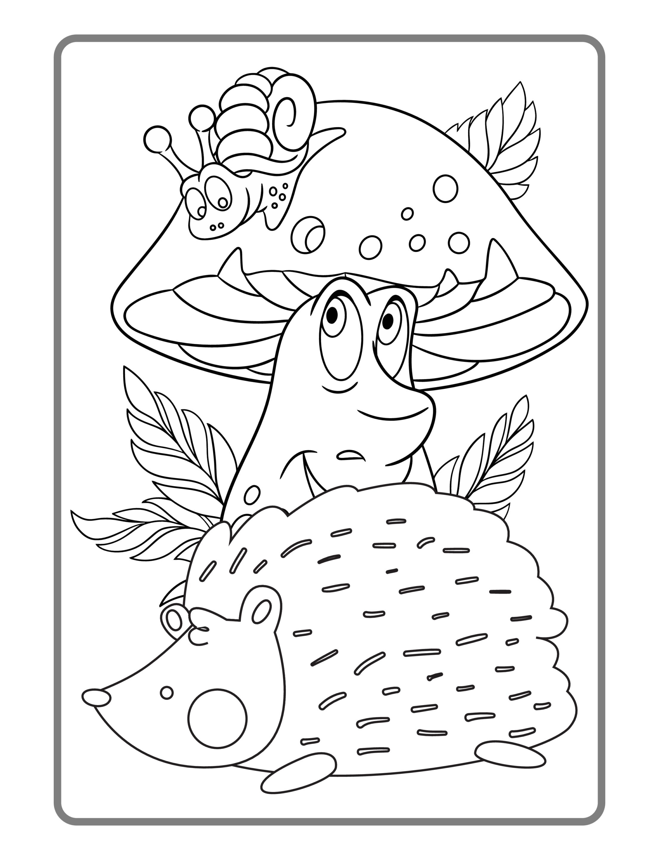 Wolf kostenloses Ausmalbild - Wildtiere in Europa (19)