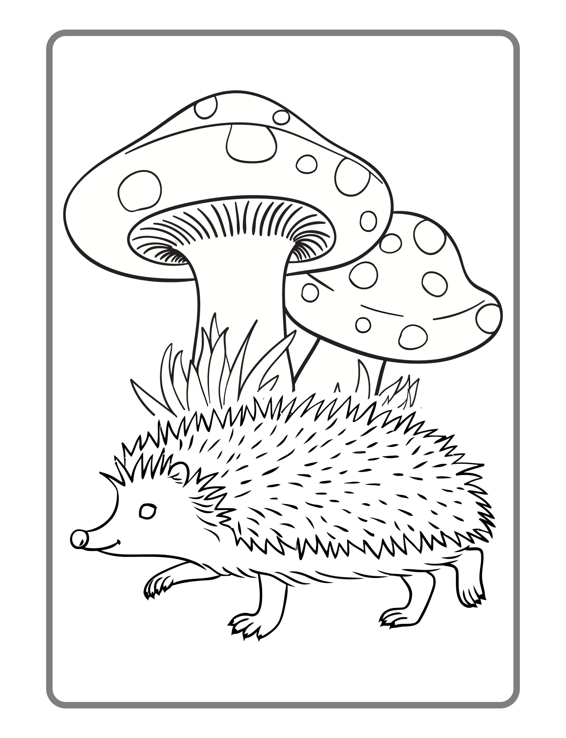 Wolf kostenloses Ausmalbild - Wildtiere in Europa (17)