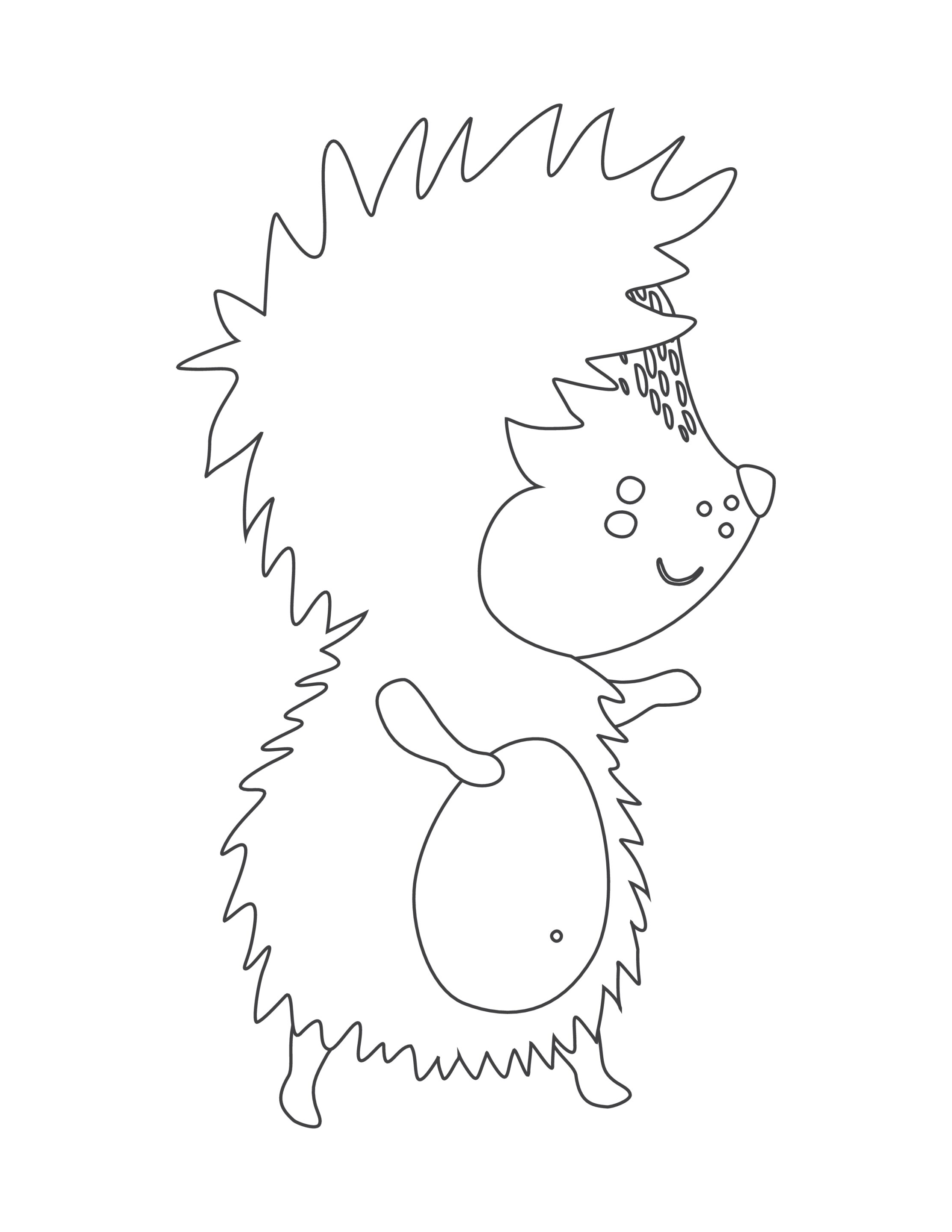 Wolf kostenloses Ausmalbild - Wildtiere in Europa (19)