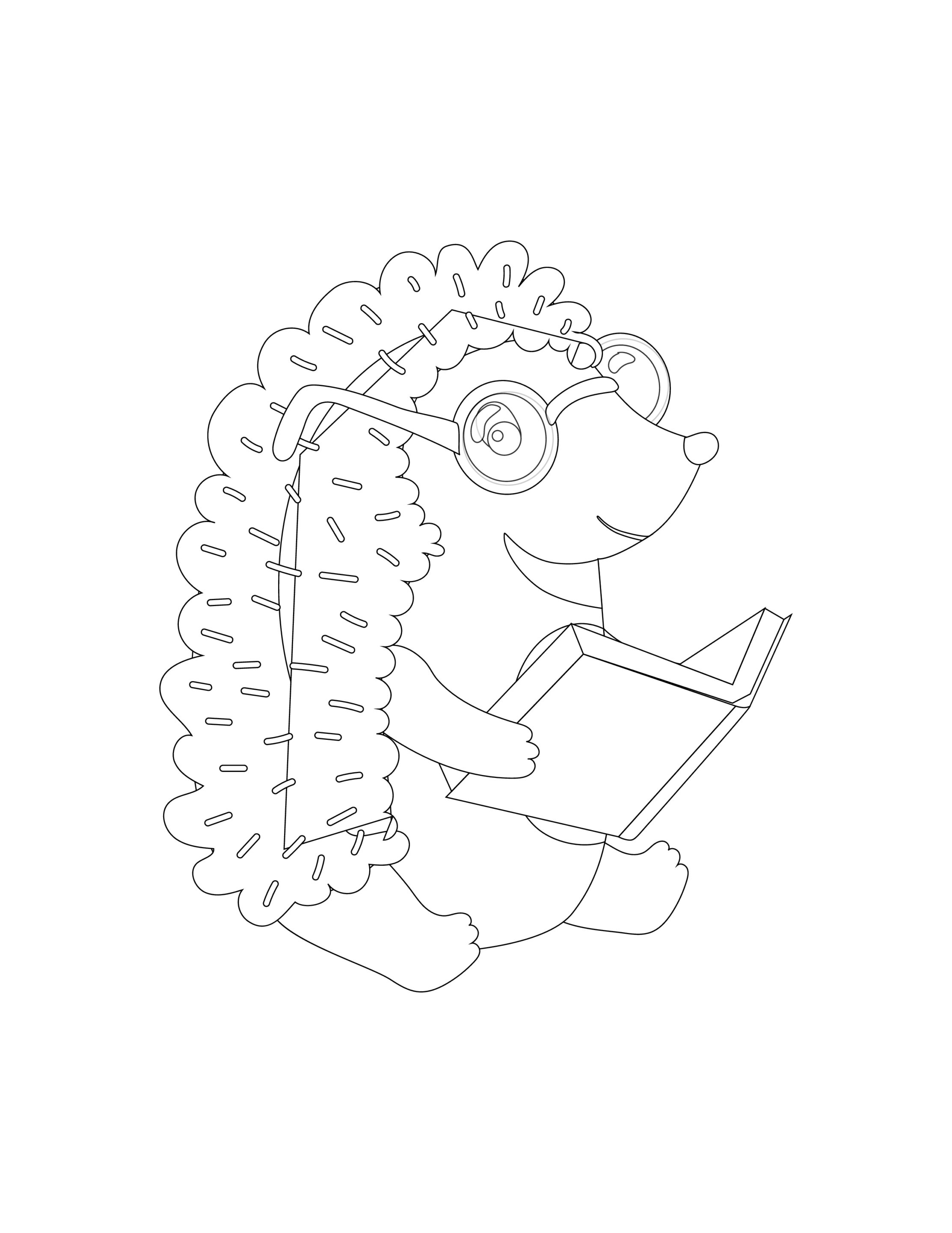 Wolf kostenloses Ausmalbild - Wildtiere in Europa (19)