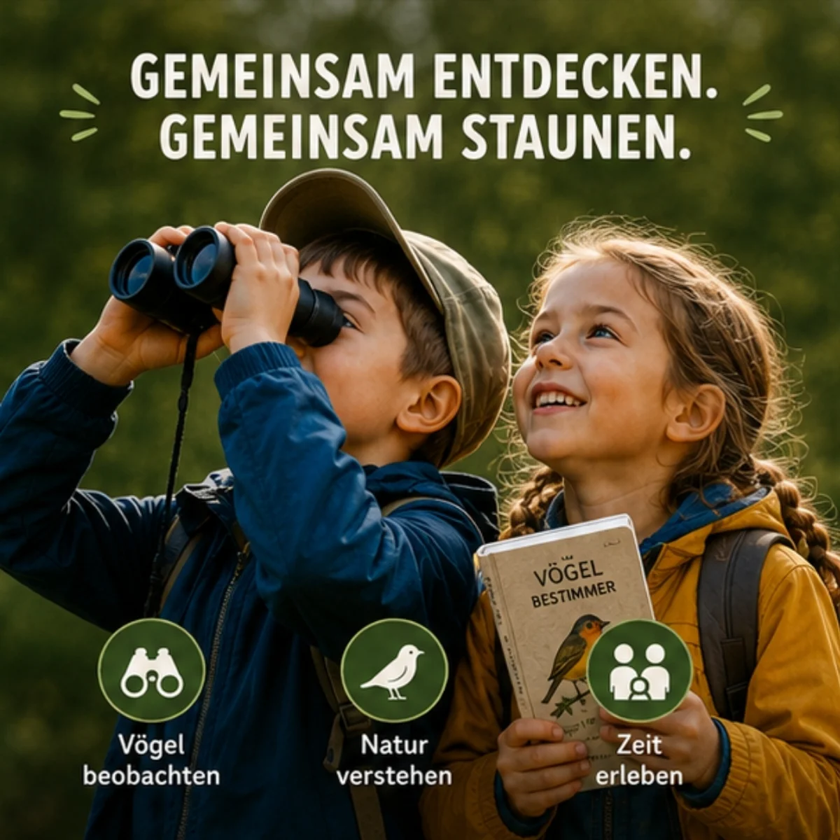 Kinder-Fernglas mit Birdwatching-Buch gratis